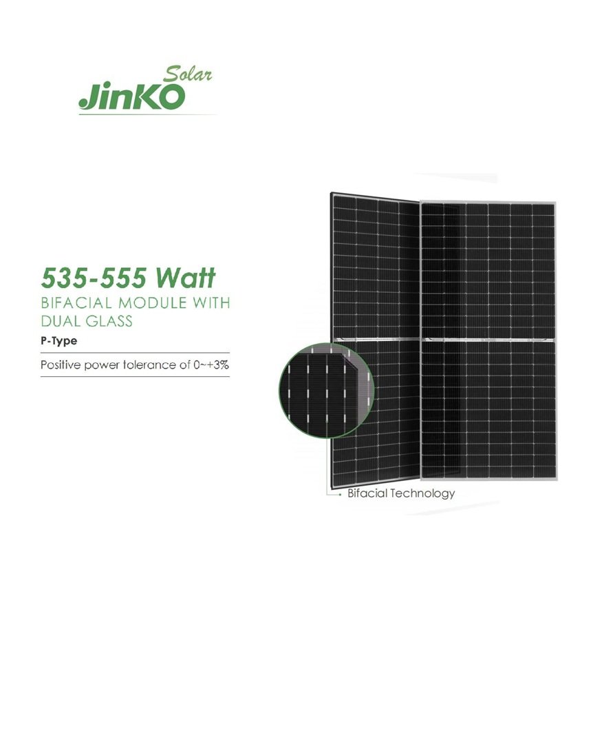 Jinko Solar Panel Tiger Pro 72HC-BDVP 535-555 Watt